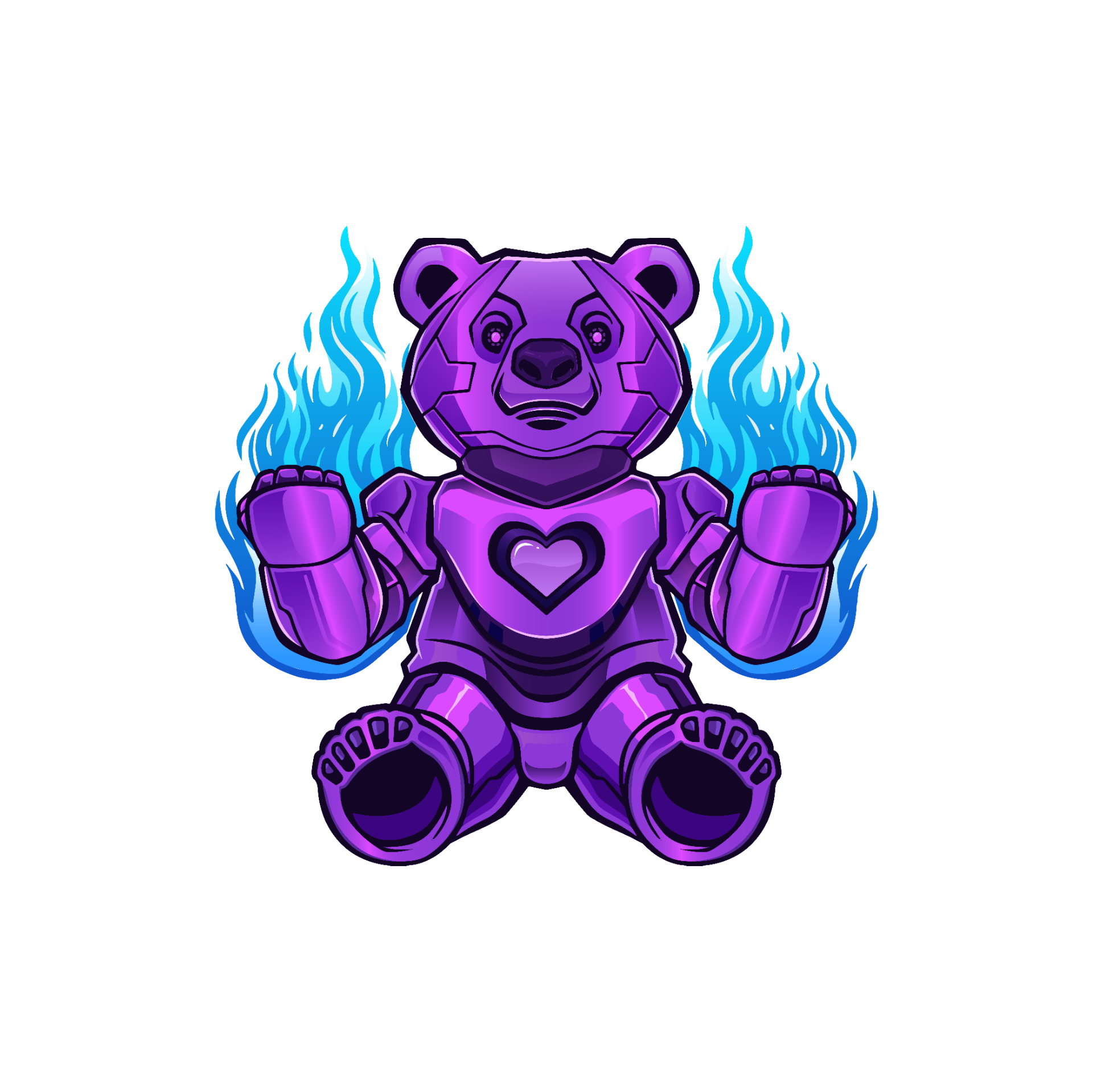 Flaming Bear mascot